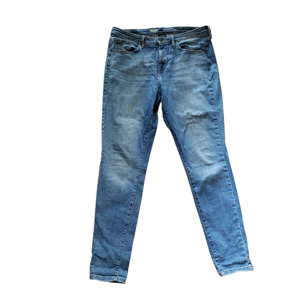 mossimo high rise skinny denim jeans power stretch size 14R